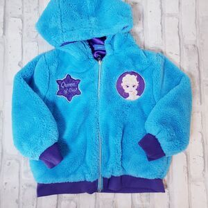 Disney Frozen Faux Fur Zip-Up Hoodie